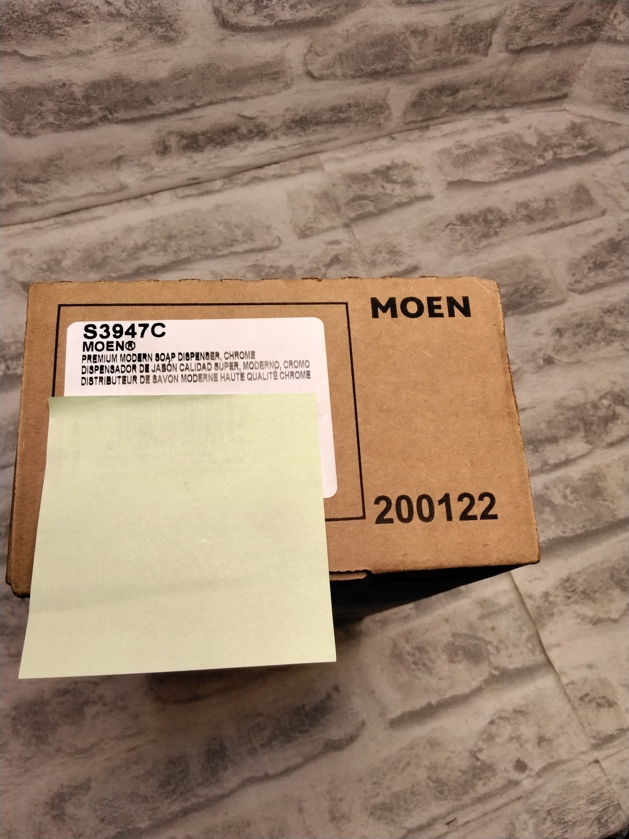 Moen Deck Mounted Kitchen Soap Dispenser with Above the Sink Refillable Bottle (7654785057006)